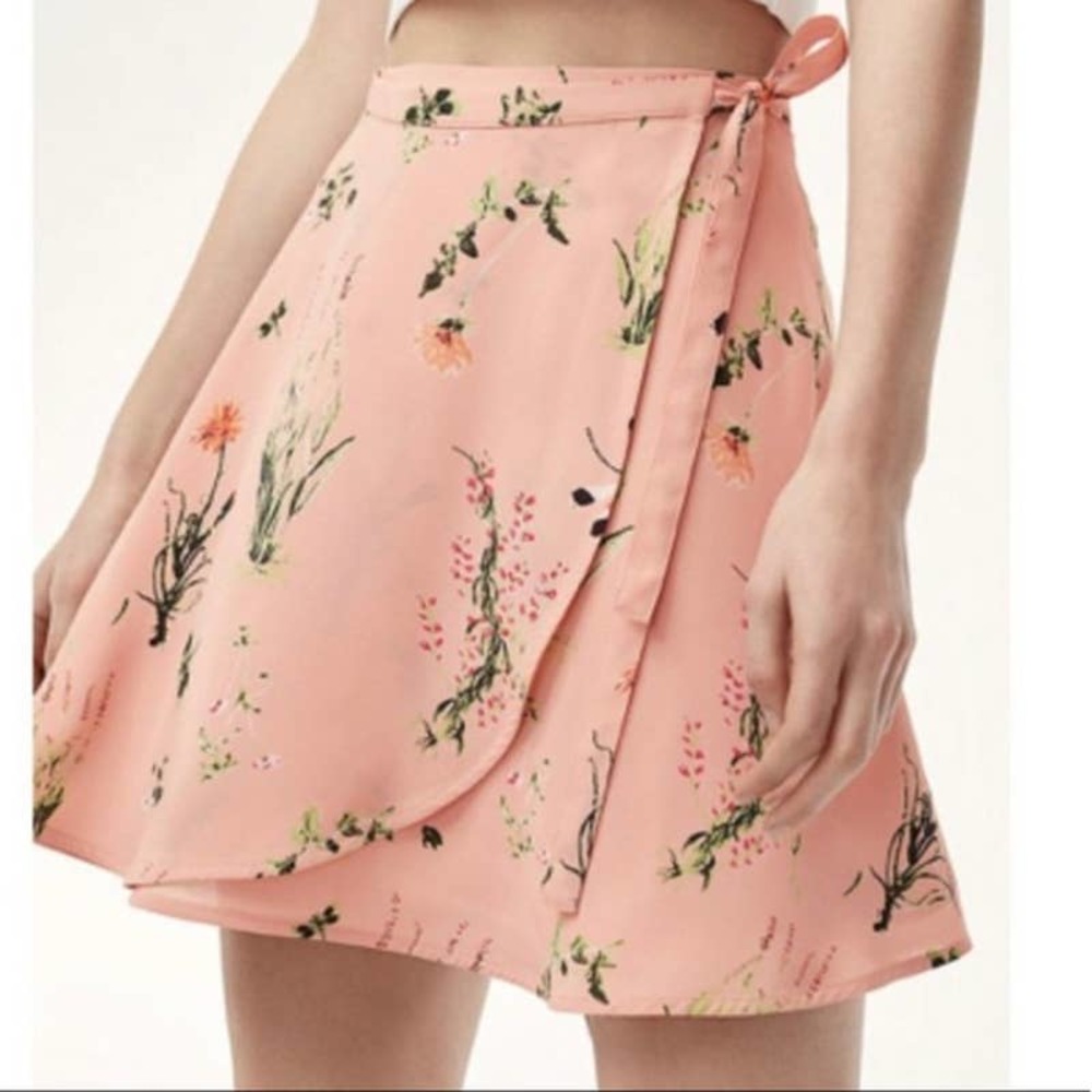 Aritzia Sunday Best Ariel Floral Wrap Skirt